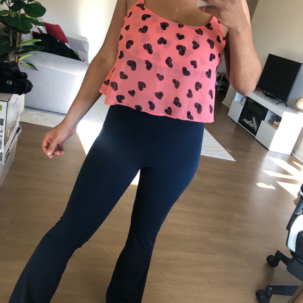 Mesh crop top tank small